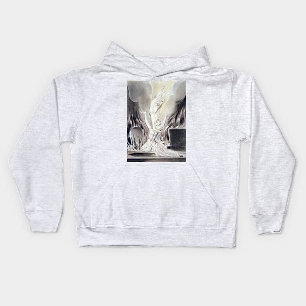 William Blake - The Reunion of the Soul and the Body Kids Hoodie by MurellosArt